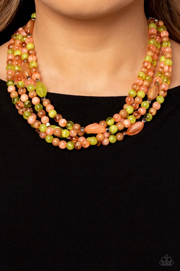 Necklaces Paparazzi Accessories Layered Lass Multi Color Bead Layered Necklace Paparazzi