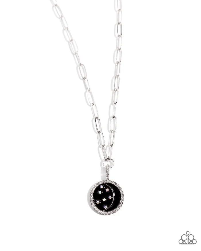 Necklaces Paparazzi Accessories Lunar Liaison Black Moon and Star Short Necklace Paparazzi Necklaces Paparazzi Accessories Lunar Liaison Black Moon and Star Short Necklace Paparazzi