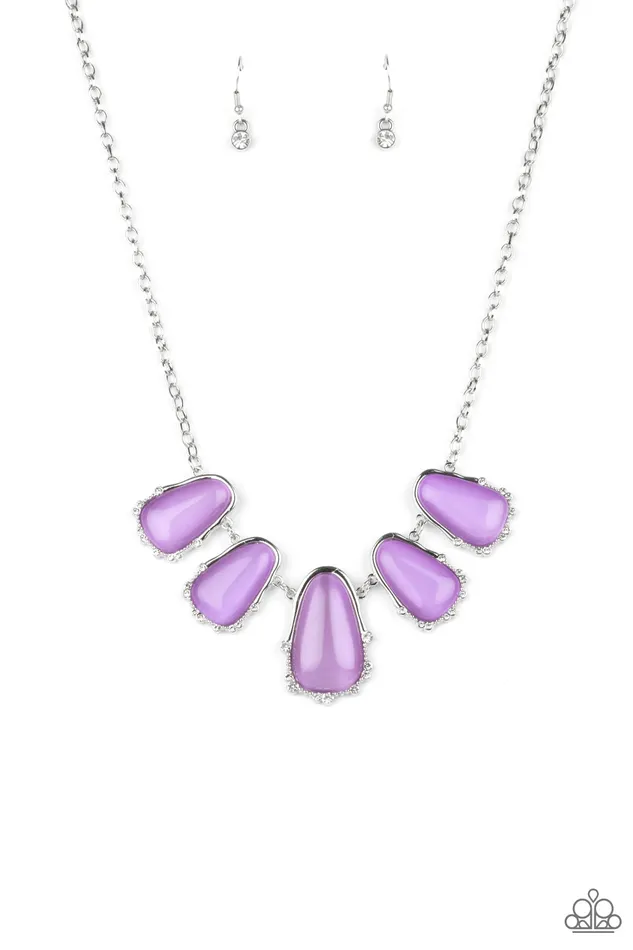 Necklaces Paparazzi Accessories Newport Princess Purple Cats Eye Stone Silver Necklace Paparazzi Necklaces Paparazzi Accessories Newport Princess Purple Cats Eye Stone Silver Necklace Paparazzi