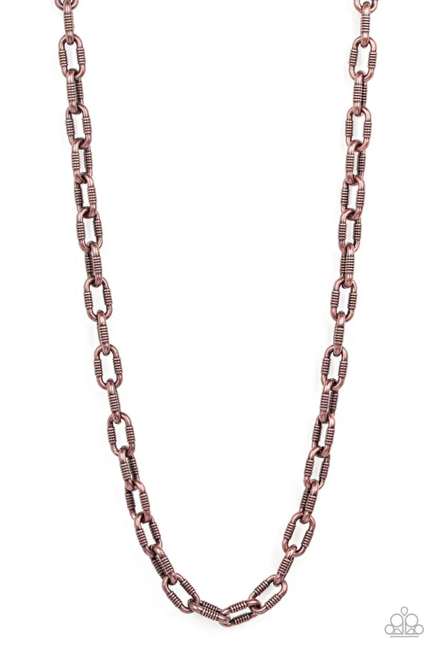 Necklaces Paparazzi Accessories Rural Recruit Copper Chain Urban Necklace Paparazzi Necklaces Paparazzi Accessories Rural Recruit Copper Chain Urban Necklace Paparazzi