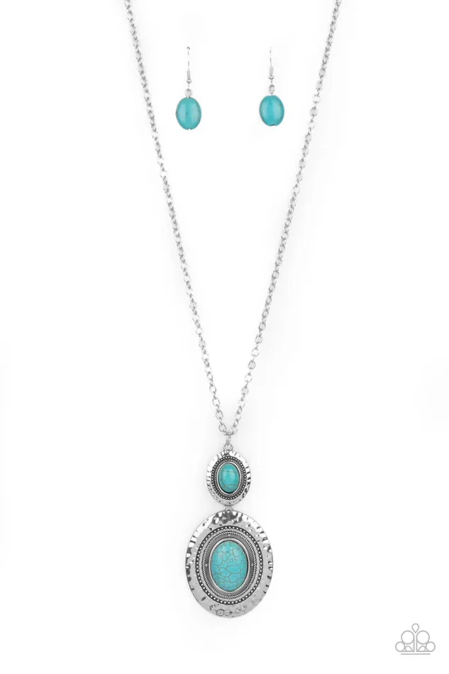 Necklaces Paparazzi Accessories Southern Opera Blue Turquoise Silver Necklace Paparazzi Necklaces Paparazzi Accessories Southern Opera Blue Turquoise Silver Necklace Paparazzi