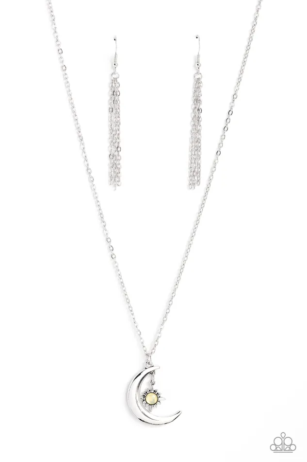 Necklaces Paparazzi Accessories Stellar Sway Yellow Bead Star Moon Silver Short Necklace Paparazzi Necklaces Paparazzi Accessories Stellar Sway Yellow Bead Star Moon Silver Short Necklace Paparazzi