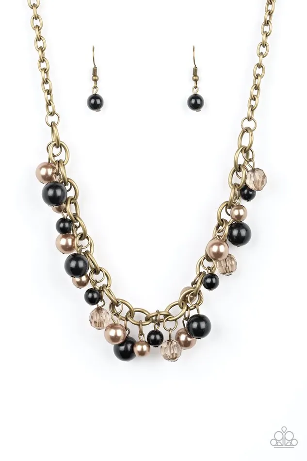 Necklaces Paparazzi Accessories The GRIT Crowd Black Brown Crystal Bead Necklace Paparazzi Necklaces Paparazzi Accessories The GRIT Crowd Black Brown Crystal Bead Necklace Paparazzi