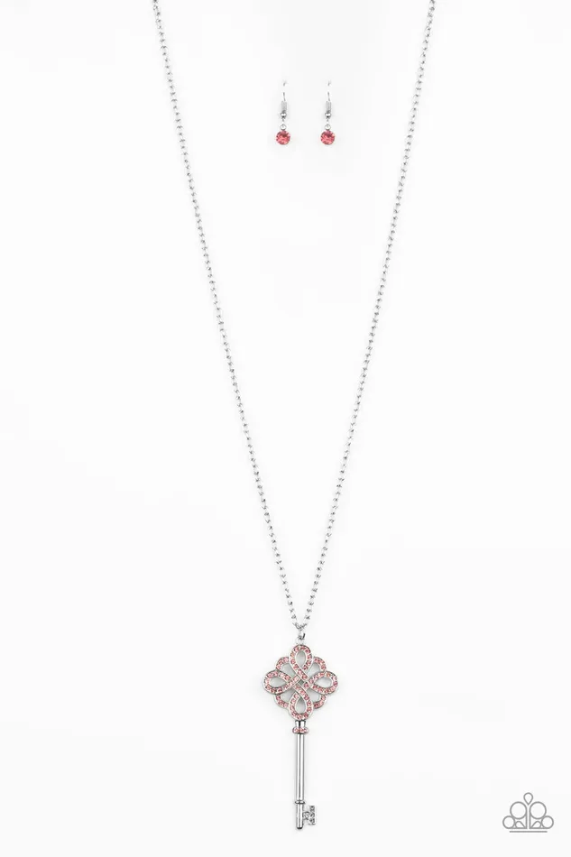 Necklaces Paparazzi Accessories Unlocked Paparazzi Pink Rhinestone Silver Skeleton Key Pendant Necklace Life of the Party May 2020 Exclusive Necklaces Paparazzi Accessories Unlocked Paparazzi Pink Rhinestone Silver Skeleton Key Pendant Necklace Life of the Party May 2020 Exclusive