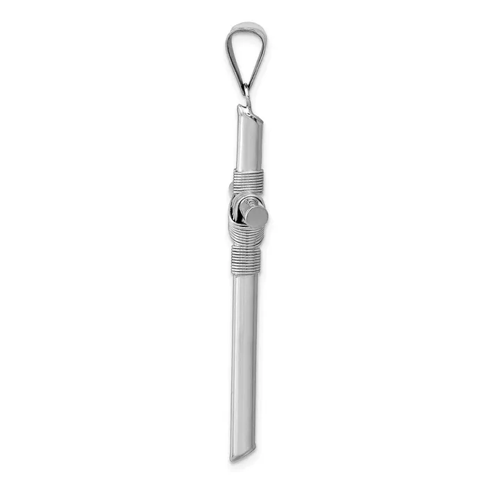 Necklaces Qgold 14k White Gold 2888 mm wCenter Wrap Tube Cross Pendant 235 grams Necklaces Qgold 14k White Gold 2888 mm wCenter Wrap Tube Cross Pendant 235 grams