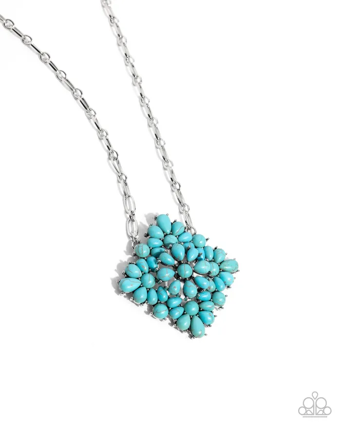 Necklaces Stony Strength Blue Turquoise Stone Square Silver Short Necklace Paparazzi Paparazzi Accessories Necklaces Stony Strength Blue Turquoise Stone Square Silver Short Necklace Paparazzi Paparazzi Accessories