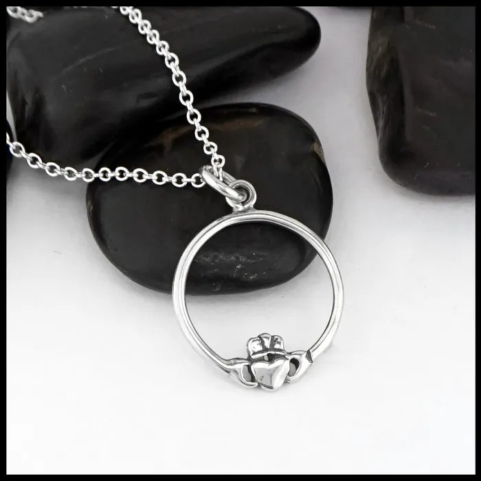 Necklaces Walker Metalsmiths Claddagh Pendant in Silver
