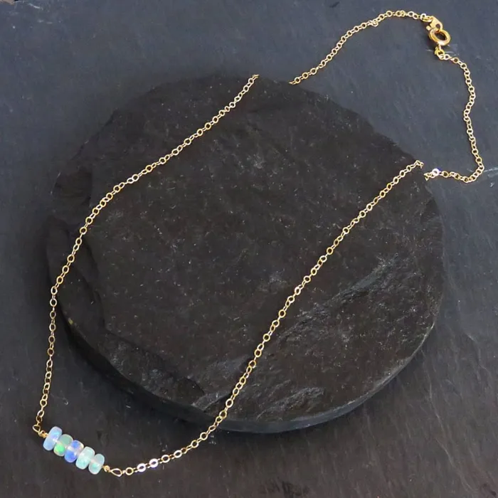 Necklaces Welo Opal Bar Necklace JSL