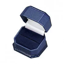 Noblepack CA Rings Paper Covered Single Ring Box with Wooden Caps on The Lid And Base Velour Inserts and Satin Inner Lids Noblepack CA Rings Paper Covered Single Ring Box with Wooden Caps on The Lid And Base Velour Inserts and Satin Inner Lids