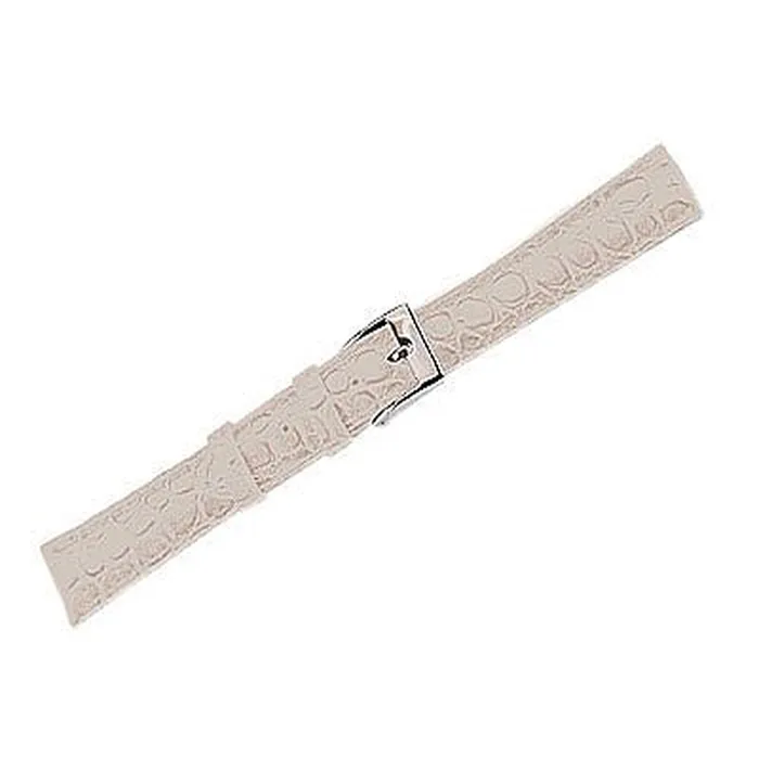Noblepack CA Watches Leather Watch Band Lux Crocodile Beige 18mm Regular