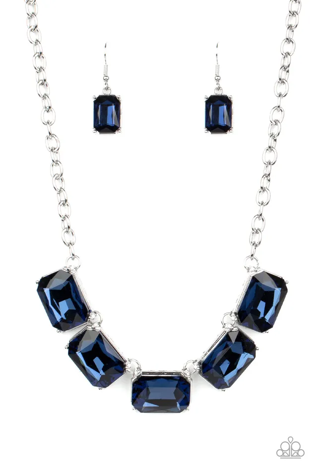 Paparazzi Accessories Deep Freeze Diva Blue Gem Short Necklace Paparazzi Necklaces Paparazzi Accessories Deep Freeze Diva Blue Gem Short Necklace Paparazzi Necklaces