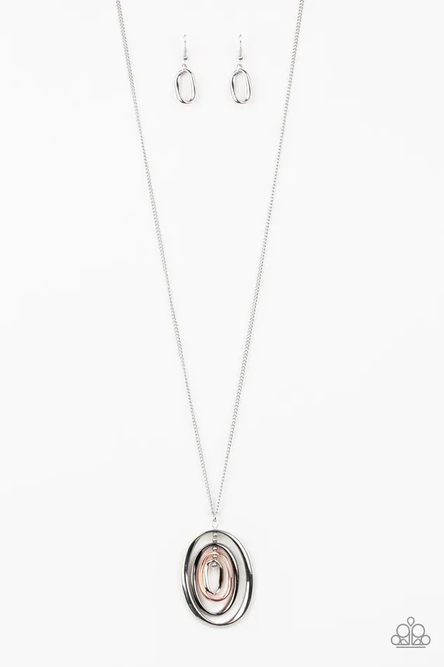 Paparazzi Accessories Necklaces Classic Convergence Multi Silver Gunmetal Copper Pendant Necklace Paparazzi Paparazzi Accessories Necklaces Classic Convergence Multi Silver Gunmetal Copper Pendant Necklace Paparazzi