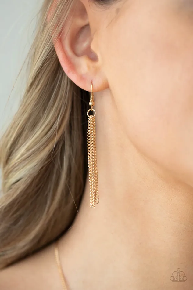 Paparazzi Accessories Necklaces Join The Circle Gold Circle Disc Necklace Paparazzi