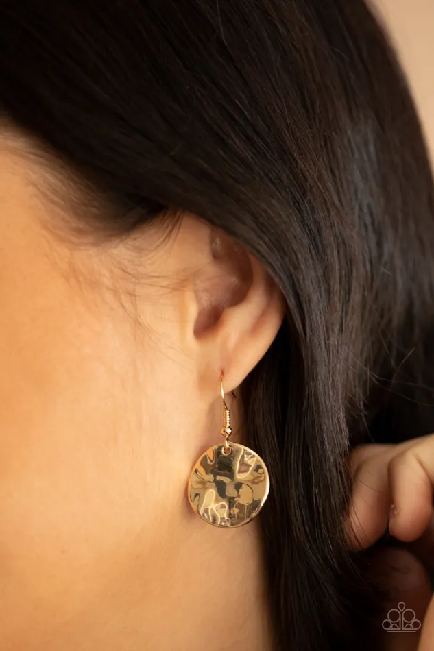 Paparazzi Accessories Necklaces Learn The HARDWARE Way Gold and Shiny Copper Disc Necklace Paparazzi