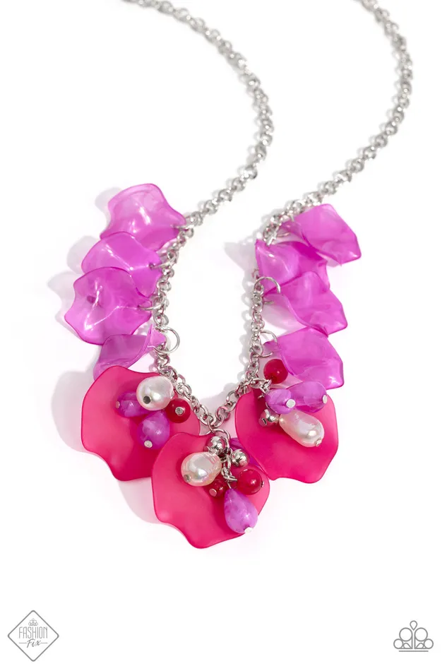 Paparazzi Accessories Necklaces Lush Layers Pink Acrylic Petal White Pearl Silver Short Necklace Paparazzi Fashion Fix December 2023 Fashion Fix Paparazzi Accessories Necklaces Lush Layers Pink Acrylic Petal White Pearl Silver Short Necklace Paparazzi Fashion Fix December 2023 Fashion Fix