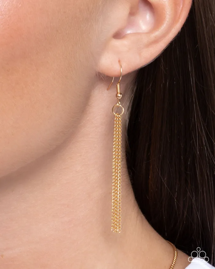Paparazzi Accessories Necklaces Refreshing Redemption Yellow Stone Gold Y Long Necklace Paparazzi
