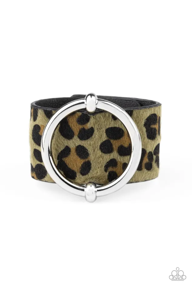 Paparazzi Accessories Rings Asking FUR Trouble Paparazzi Green Cheetah Print Silver Ring Wrap Bracelet Paparazzi Accessories Rings Asking FUR Trouble Paparazzi Green Cheetah Print Silver Ring Wrap Bracelet