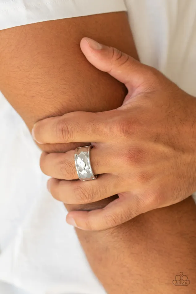Paparazzi Accessories Rings Warm Ups Silver Mens Urban Ring Paparazzi