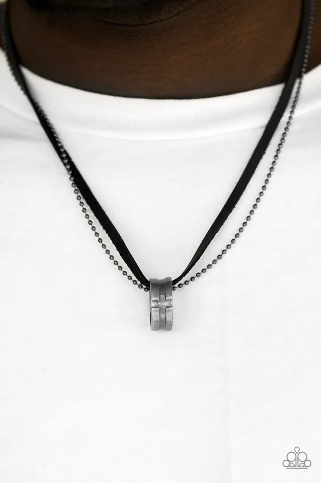 Paparazzi Accessories The Ring Bearer Paparazzi Black Suede Gunmetal BallChain Urban Necklace Necklaces Paparazzi Accessories The Ring Bearer Paparazzi Black Suede Gunmetal BallChain Urban Necklace Necklaces
