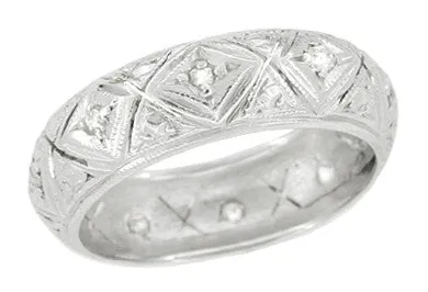 Plantsville Art Deco Platinum Estate Rose Cut Diamond Wedding Band Size 6 Antique Jewelry Mall Rings Plantsville Art Deco Platinum Estate Rose Cut Diamond Wedding Band Size 6 Antique Jewelry Mall Rings