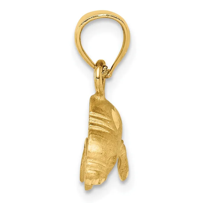 PreStyled Sets 10k Yellow Gold 16 mm Manatee Pendant 135 grams Qgold PreStyled Sets 10k Yellow Gold 16 mm Manatee Pendant 135 grams Qgold