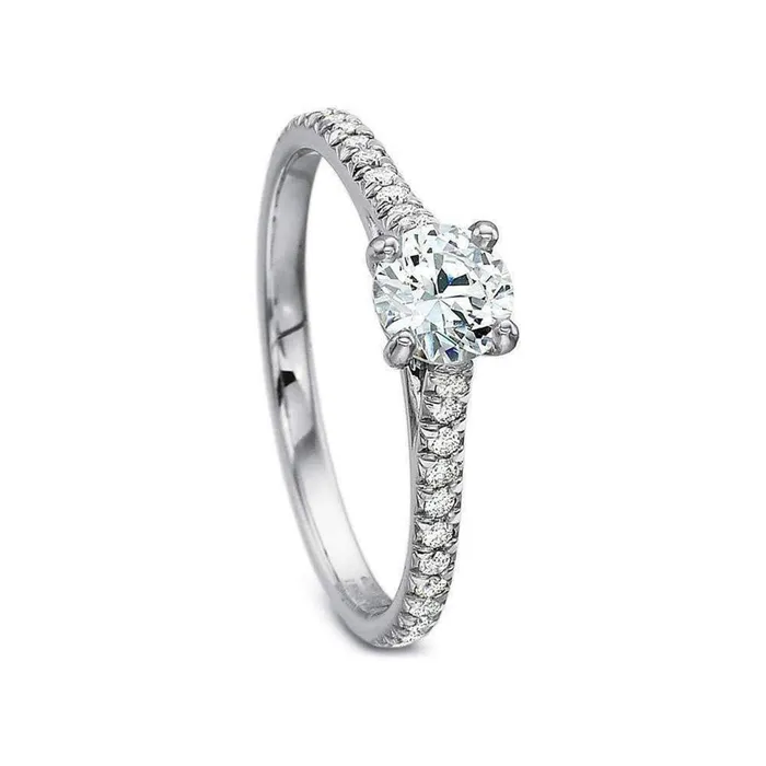 Precision Set Precision Set Diamond Line Engagement Ring Rings
