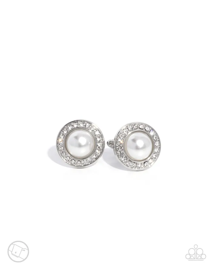 Protective Pearls White Pearl Silver Cuff Links Paparazzi Paparazzi Accessories Rings Protective Pearls White Pearl Silver Cuff Links Paparazzi Paparazzi Accessories Rings