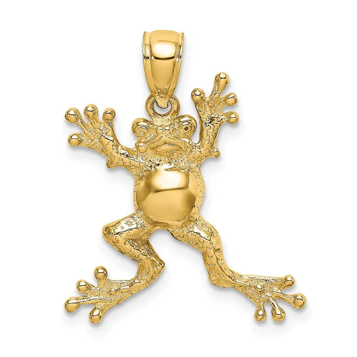 Qgold 10k Yellow Gold 715 mm 2D Frog wPot Belly Charm 203 grams Charm Necklaces Qgold 10k Yellow Gold 715 mm 2D Frog wPot Belly Charm 203 grams Charm Necklaces