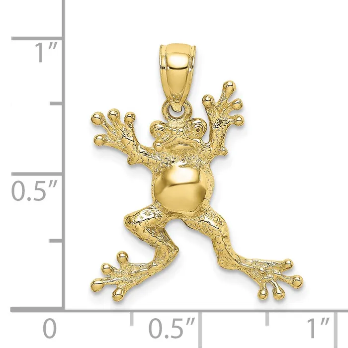 Qgold 10k Yellow Gold 715 mm 2D Frog wPot Belly Charm 203 grams Charm Necklaces Qgold 10k Yellow Gold 715 mm 2D Frog wPot Belly Charm 203 grams Charm Necklaces
