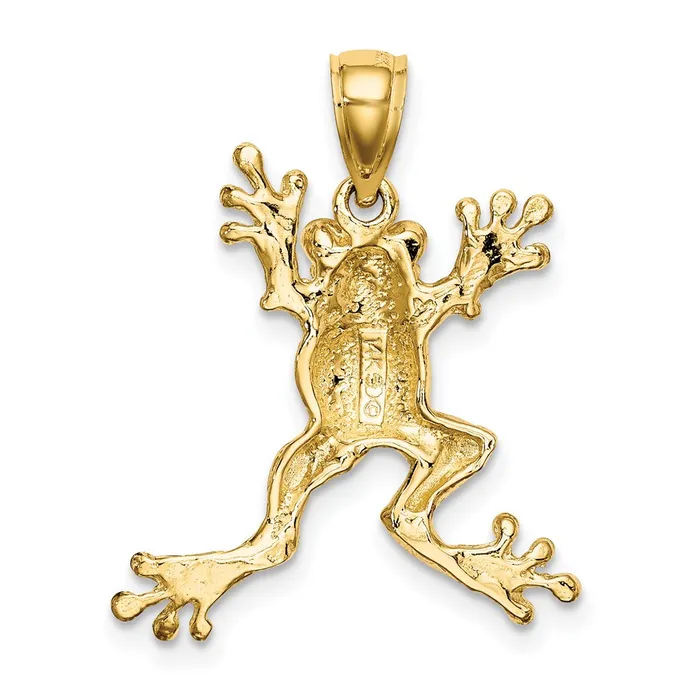 Qgold 10k Yellow Gold 715 mm 2D Frog wPot Belly Charm 203 grams Charm Necklaces Qgold 10k Yellow Gold 715 mm 2D Frog wPot Belly Charm 203 grams Charm Necklaces