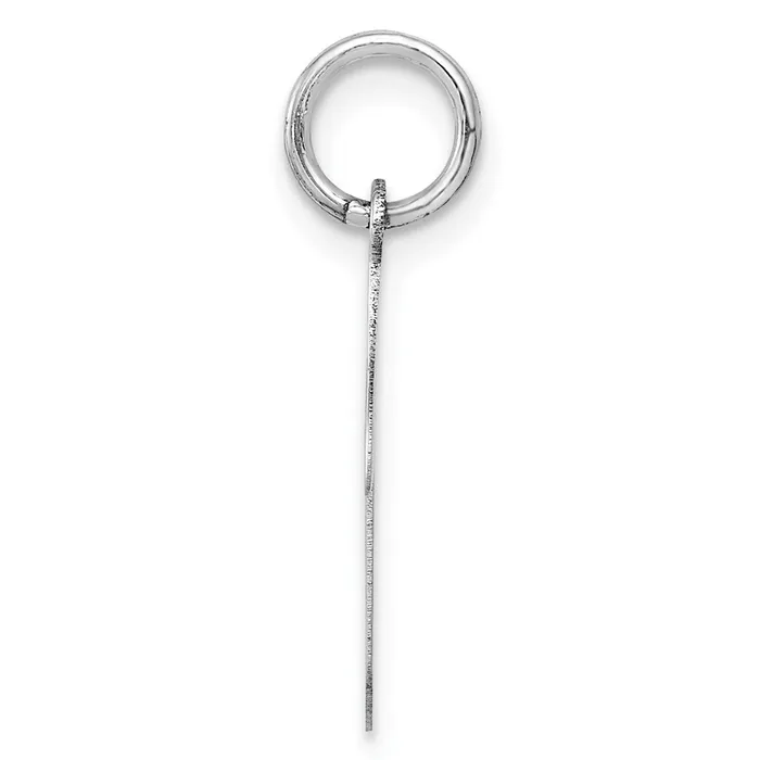 Qgold 14k White Gold 10 mm Polished Musical Note Charm 026 grams Charm Necklaces