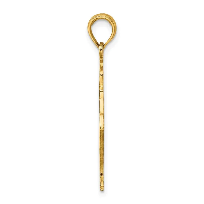 Qgold 14k Yellow Gold 118 mm Ice Skater Turning Charm 097 grams Charm Necklaces Qgold 14k Yellow Gold 118 mm Ice Skater Turning Charm 097 grams Charm Necklaces