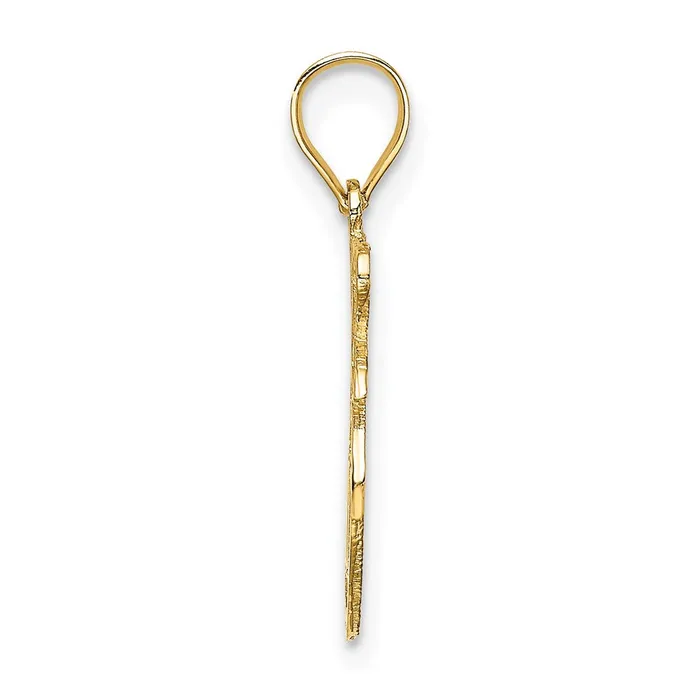 Qgold Charm Necklaces 14k Yellow Gold 106 mm I HEART NY Apple Charm 052 grams Qgold Charm Necklaces 14k Yellow Gold 106 mm I HEART NY Apple Charm 052 grams