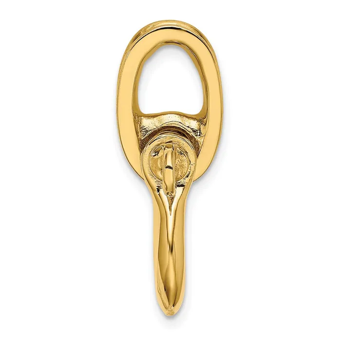 Qgold Charm Necklaces 14k Yellow Gold 143 mm 3D Medium Shackle Charm 481 grams Qgold Charm Necklaces 14k Yellow Gold 143 mm 3D Medium Shackle Charm 481 grams