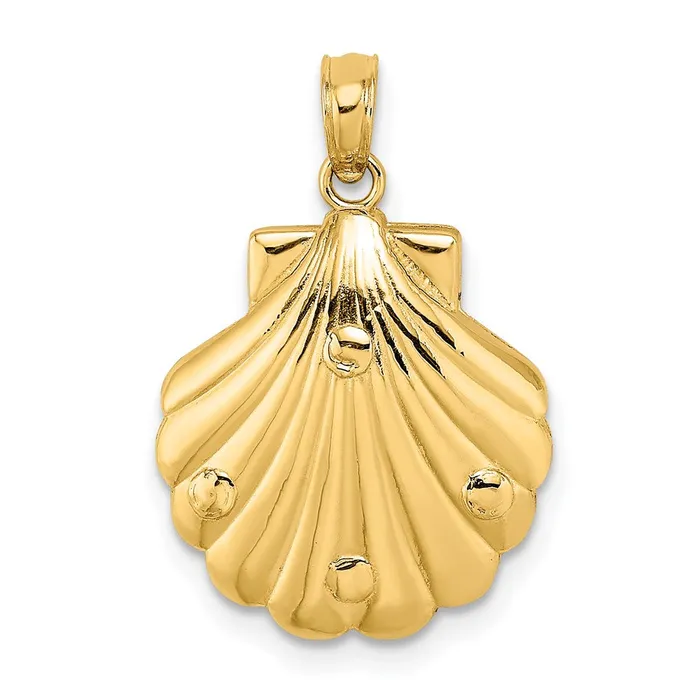 Qgold Charm Necklaces 14k Yellow Gold 155 mm Reversible Dolphins and Waves in Shell Charm 206 grams Qgold Charm Necklaces 14k Yellow Gold 155 mm Reversible Dolphins and Waves in Shell Charm 206 grams