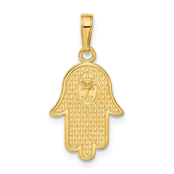 Qgold Necklaces 10k Yellow Gold 12 mm Hamsa WStar Of David Pendant 129 grams Qgold Necklaces 10k Yellow Gold 12 mm Hamsa WStar Of David Pendant 129 grams
