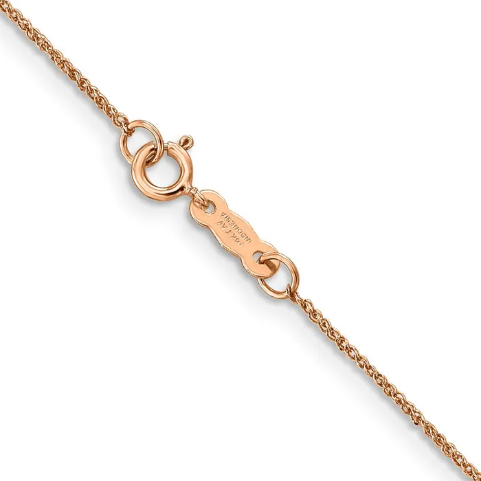 Qgold Necklaces 14K Rose Gold 7mm Ropa Chain 066 grams Qgold Necklaces 14K Rose Gold 7mm Ropa Chain 066 grams