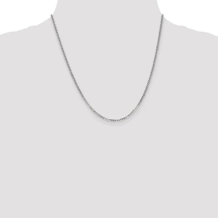 Qgold Necklaces 14k White Gold 22mm Flat Beveled Curb Chain 364 grams Qgold Necklaces 14k White Gold 22mm Flat Beveled Curb Chain 364 grams