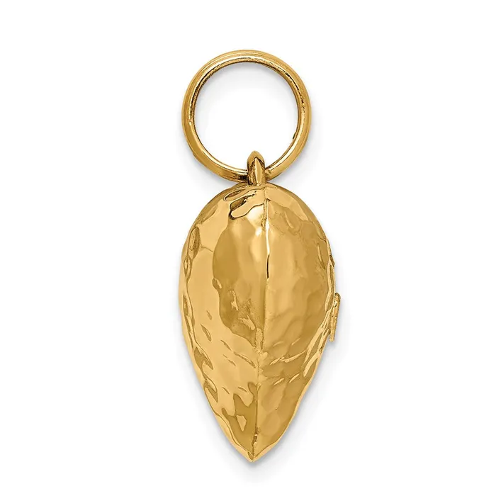 Qgold Necklaces 14k Yellow Gold 19 mm red 3D Heart Pendant 166 grams Qgold Necklaces 14k Yellow Gold 19 mm red 3D Heart Pendant 166 grams