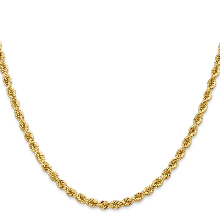 Qgold Necklaces 14k Yellow Gold 365 mm Regular Rope with Lobster Clasp Chain 1939 grams Qgold Necklaces 14k Yellow Gold 365 mm Regular Rope with Lobster Clasp Chain 1939 grams