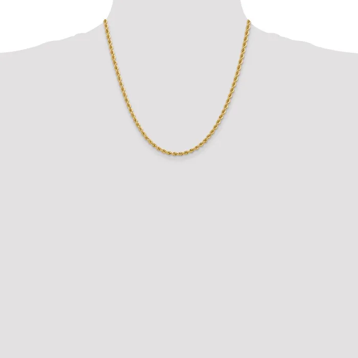 Qgold Necklaces 14k Yellow Gold 365 mm Regular Rope with Lobster Clasp Chain 1939 grams Qgold Necklaces 14k Yellow Gold 365 mm Regular Rope with Lobster Clasp Chain 1939 grams
