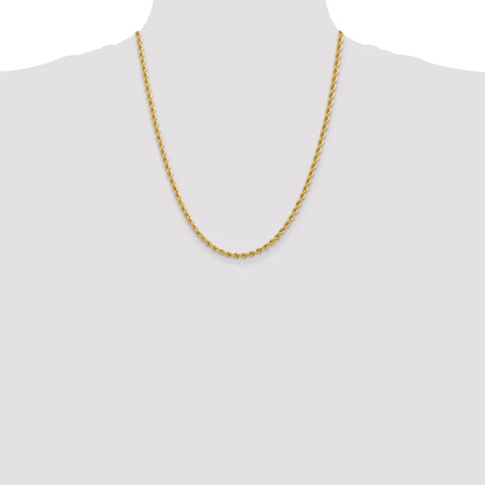 Qgold Necklaces 14k Yellow Gold 365 mm Regular Rope with Lobster Clasp Chain 1939 grams Qgold Necklaces 14k Yellow Gold 365 mm Regular Rope with Lobster Clasp Chain 1939 grams