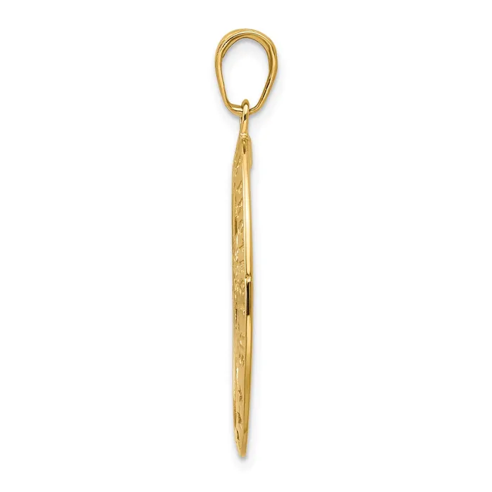 Qgold PreStyled Sets 10k Yellow Gold 18 mm Saint Christopher Medal Pendant 267 grams Qgold PreStyled Sets 10k Yellow Gold 18 mm Saint Christopher Medal Pendant 267 grams