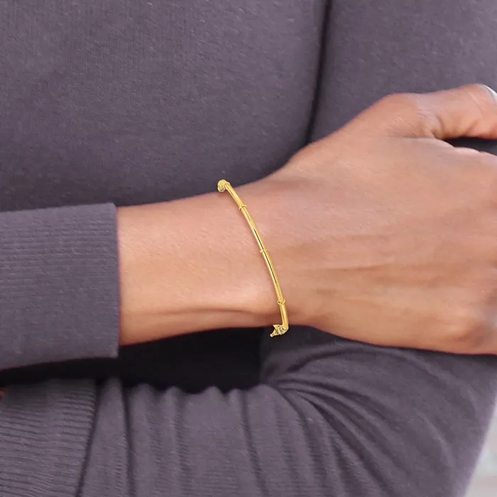 Qgold PreStyled Sets 14k Yellow Gold 35 mm Polished Fancy Hinged Bangle 387 grams Qgold PreStyled Sets 14k Yellow Gold 35 mm Polished Fancy Hinged Bangle 387 grams