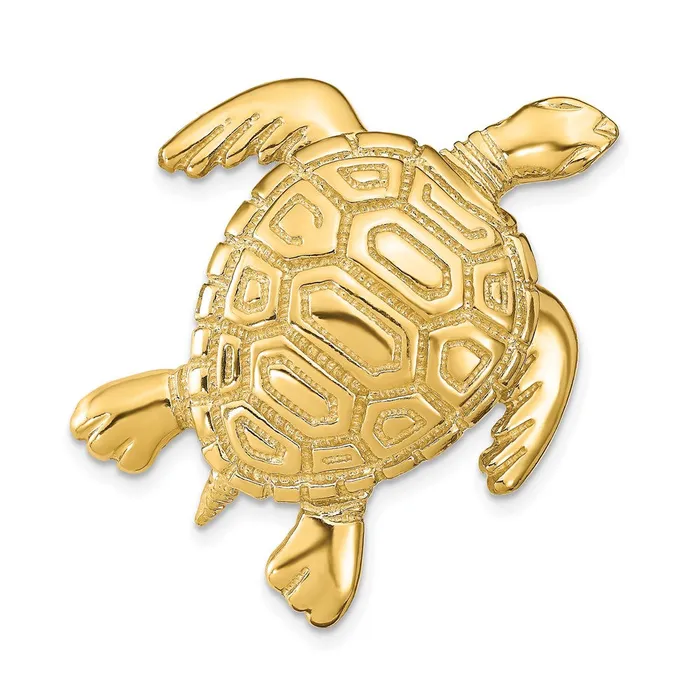 Qgold PreStyled Sets 14k Yellow Gold 31 mm Turtle Slide 1125 grams