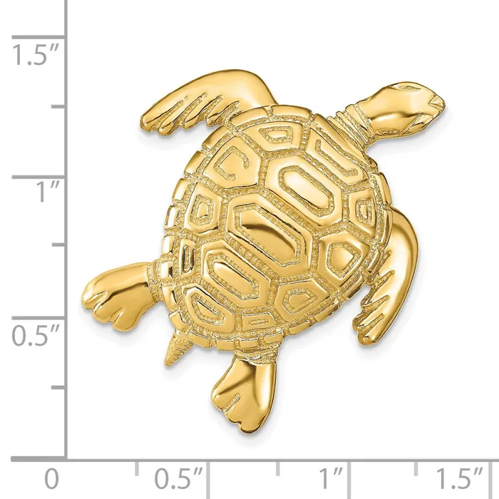 Qgold PreStyled Sets 14k Yellow Gold 31 mm Turtle Slide 1125 grams Qgold PreStyled Sets 14k Yellow Gold 31 mm Turtle Slide 1125 grams