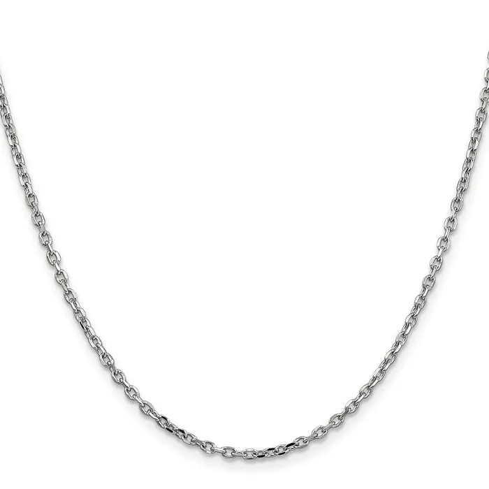 Qgold Rings 14k WG 22mm DC Round Open Link Cable Chain 508 grams Qgold Rings 14k WG 22mm DC Round Open Link Cable Chain 508 grams