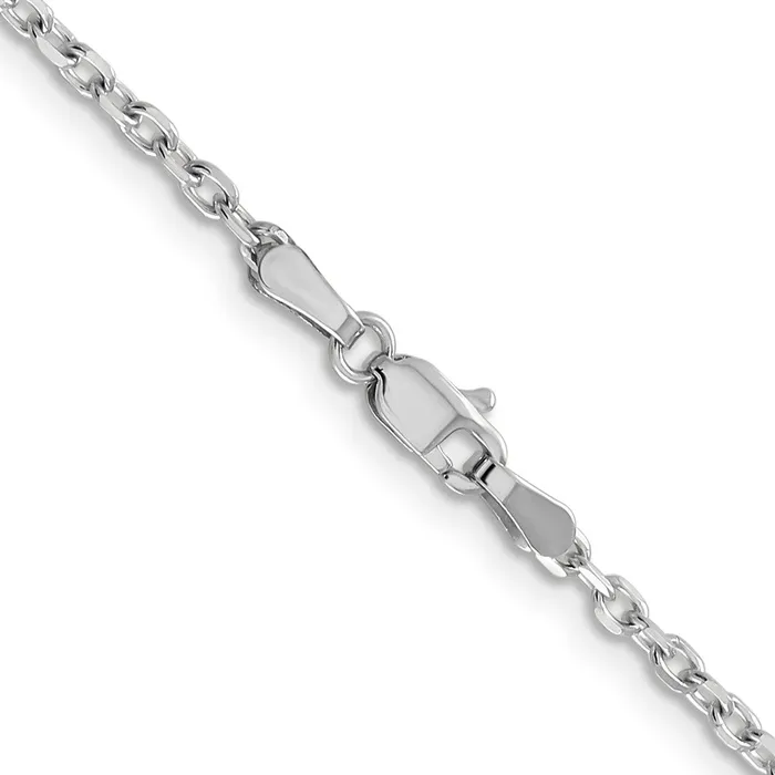Qgold Rings 14k WG 22mm DC Round Open Link Cable Chain 508 grams Qgold Rings 14k WG 22mm DC Round Open Link Cable Chain 508 grams