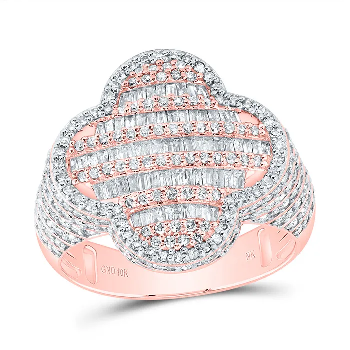 Rings 1 12CtwNat Dia Nk Fashion Clover Ladies Ring 493 grams GND