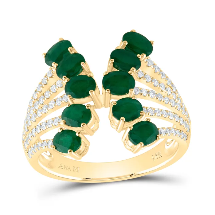 Rings 38CtwNat Dia Ana M 1 34Ctw OvEm Nat Gem Ring 406 grams GND